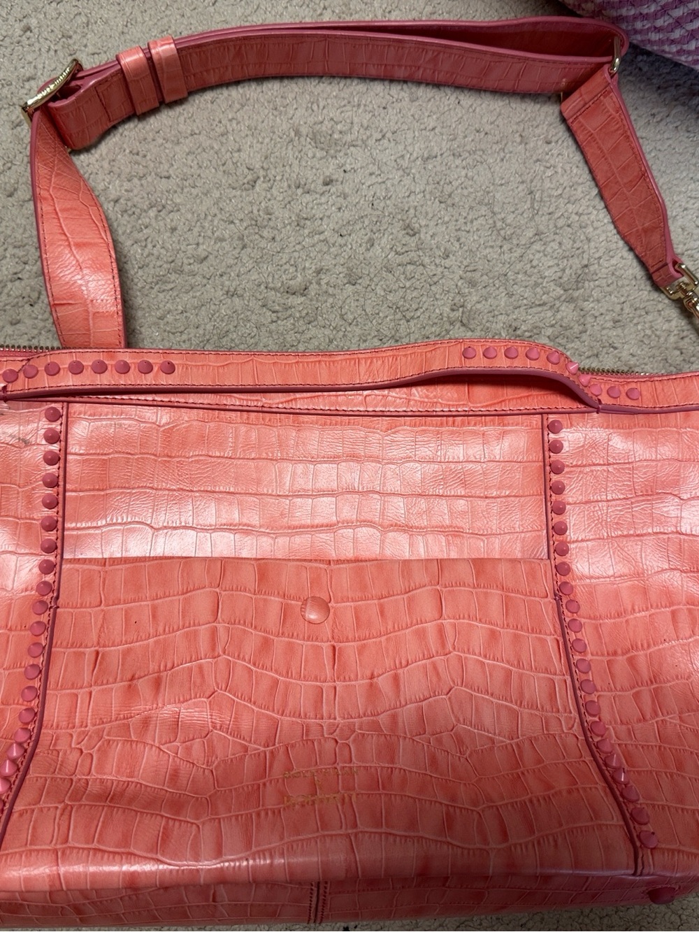 Cole Haan Pink Bag with Spikes - Picture 7 of 10